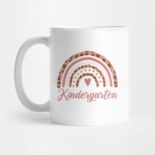 Kindergarten Leopard Rainbow Mug